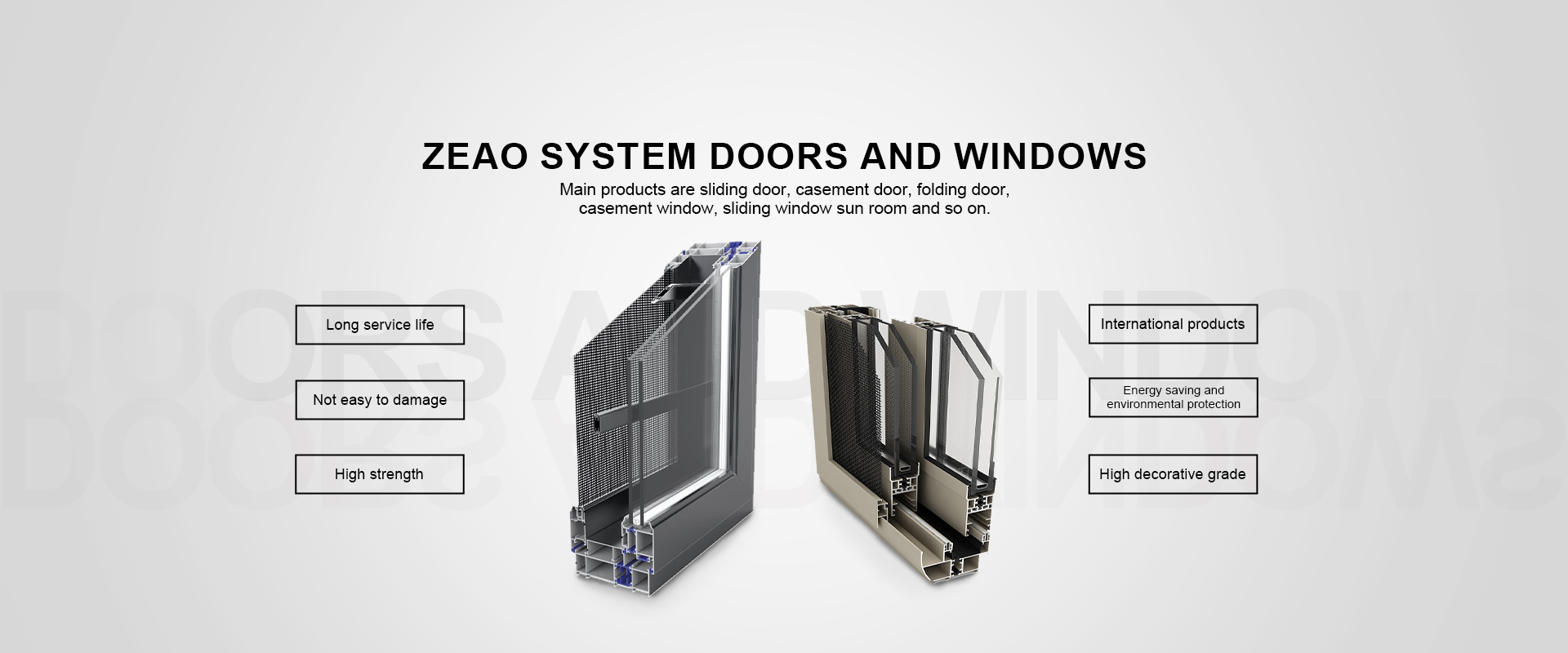 aluminum door and window manufacturing