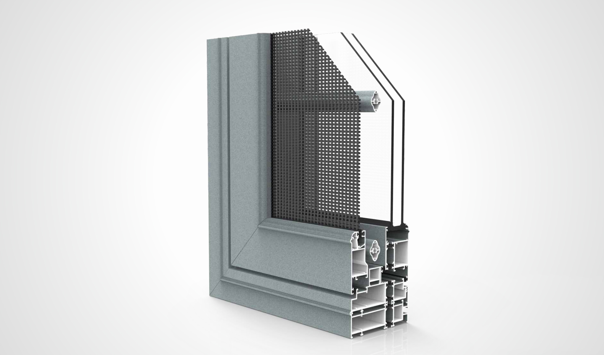 Nordic amorous feelings series inside open inside inverted window | Aluminum Alloy Window